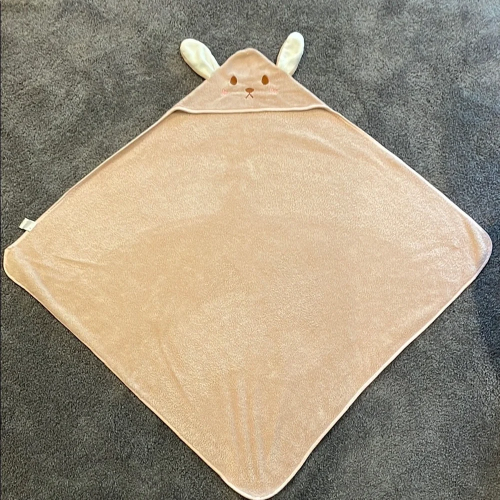 Cute Bunny Hooded Towel For Babies